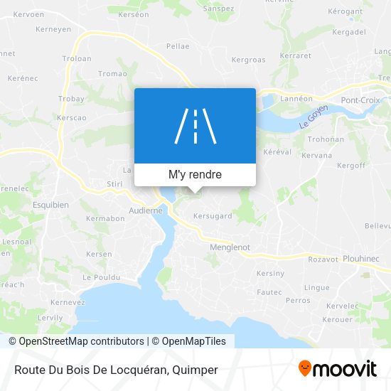Route Du Bois De Locquéran plan