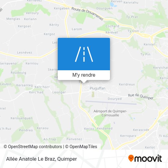 Allée Anatole Le Braz plan