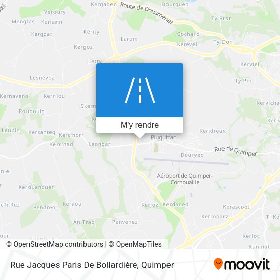 Rue Jacques Paris De Bollardière plan