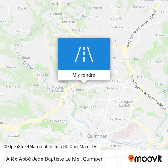 Allée Abbé Jean-Baptiste Le Mel plan