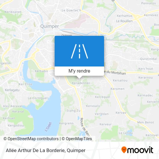Allée Arthur De La Borderie plan