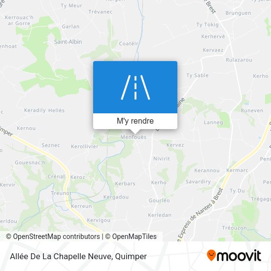 Allée De La Chapelle Neuve plan