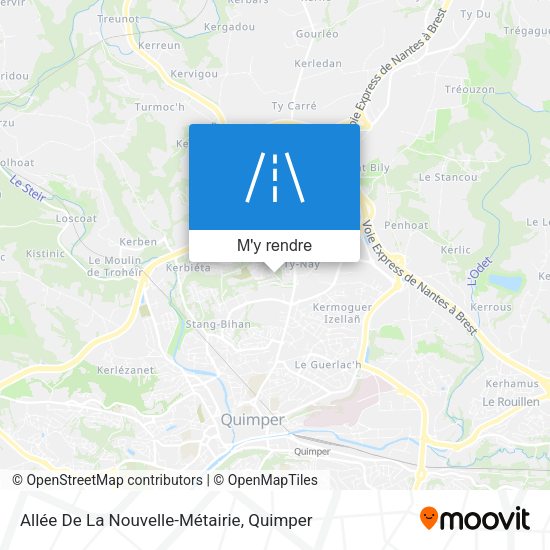 Allée De La Nouvelle-Métairie plan