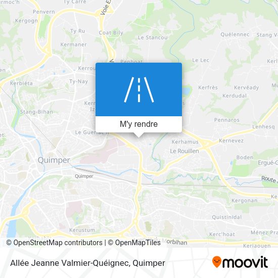 Allée Jeanne Valmier-Quéignec plan