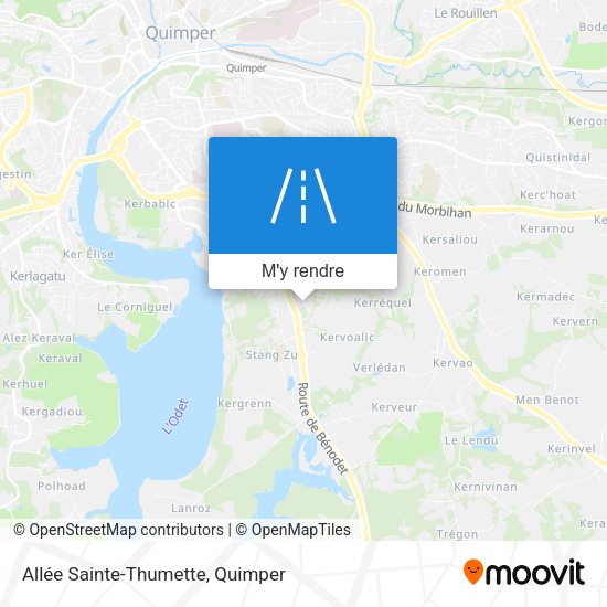 Allée Sainte-Thumette plan