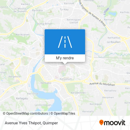 Avenue Yves Thépot plan
