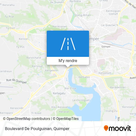 Boulevard De Poulguinan plan