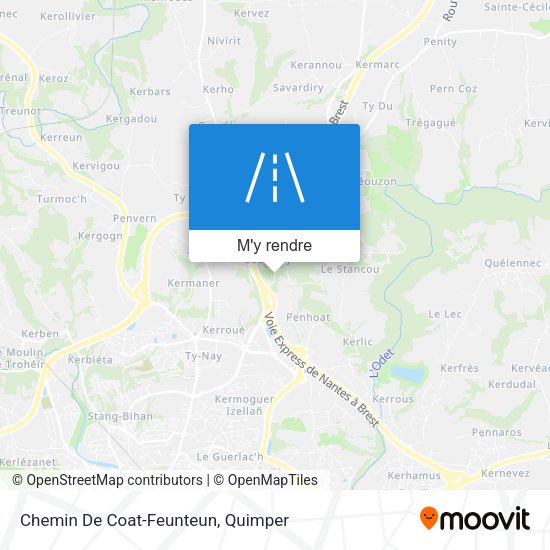 Chemin De Coat-Feunteun plan
