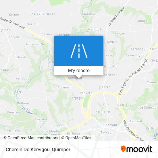 Chemin De Kervigou plan