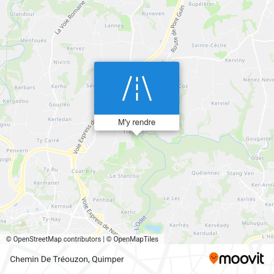 Chemin De Tréouzon plan