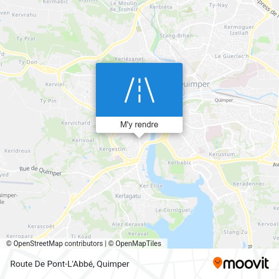 Route De Pont-L'Abbé plan
