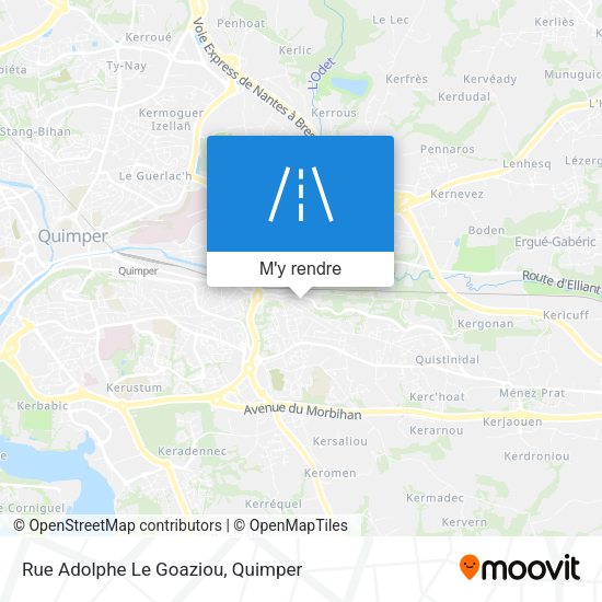 Rue Adolphe Le Goaziou plan