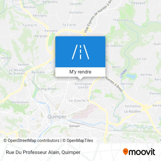 Rue Du Professeur Alain plan
