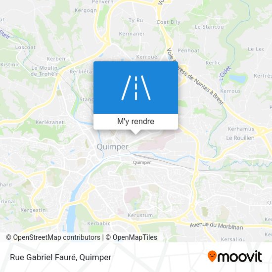 Rue Gabriel Fauré plan