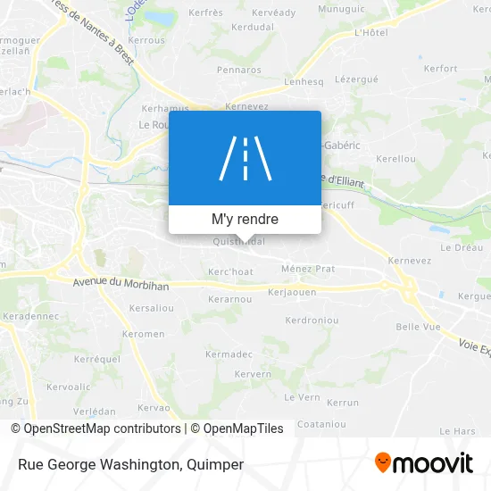 Rue George Washington plan