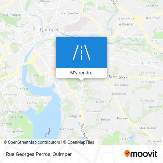 Rue Georges Perros plan