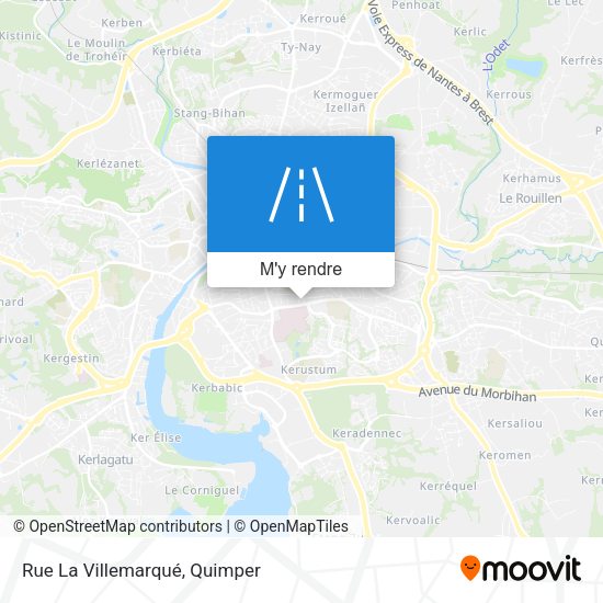 Rue La Villemarqué plan