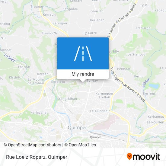 Rue Loeiz Roparz plan