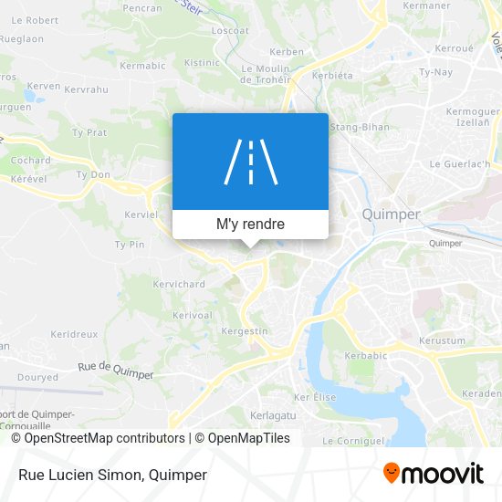 Rue Lucien Simon plan