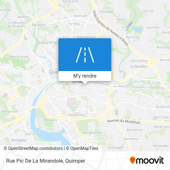Rue Pic De La Mirandole plan
