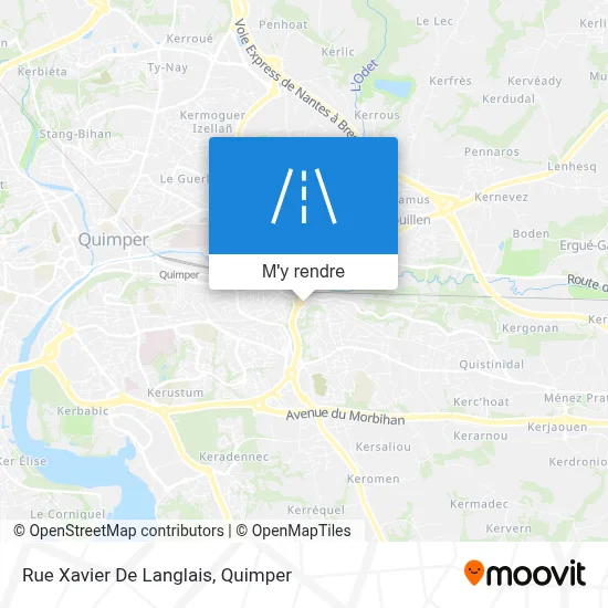 Rue Xavier De Langlais plan