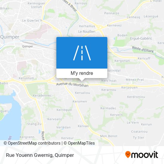 Rue Youenn Gwernig plan