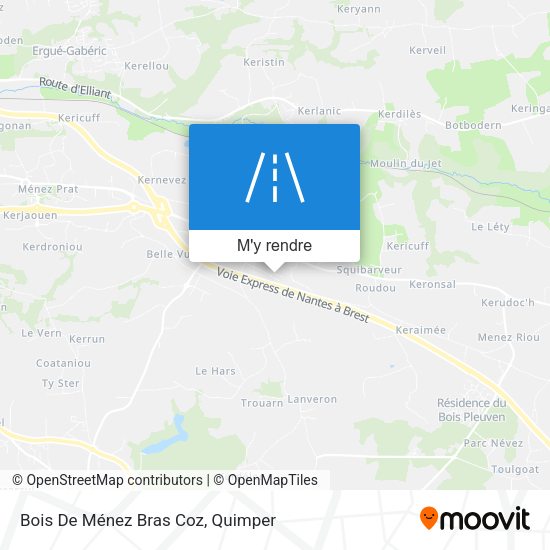 Bois De Ménez Bras Coz plan