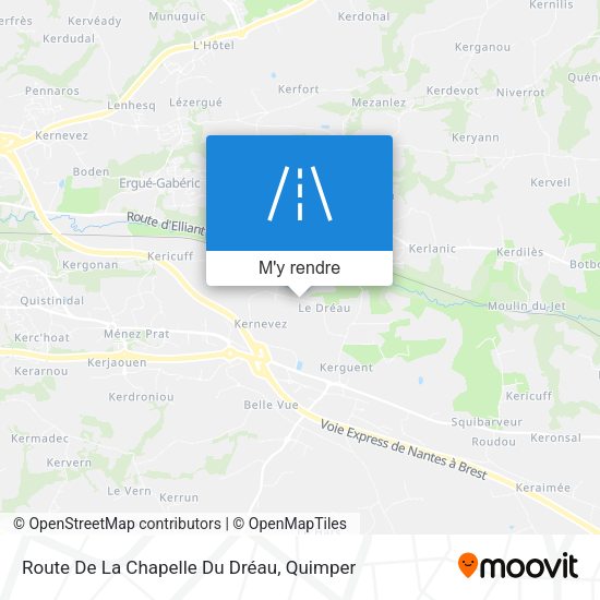 Route De La Chapelle Du Dréau plan