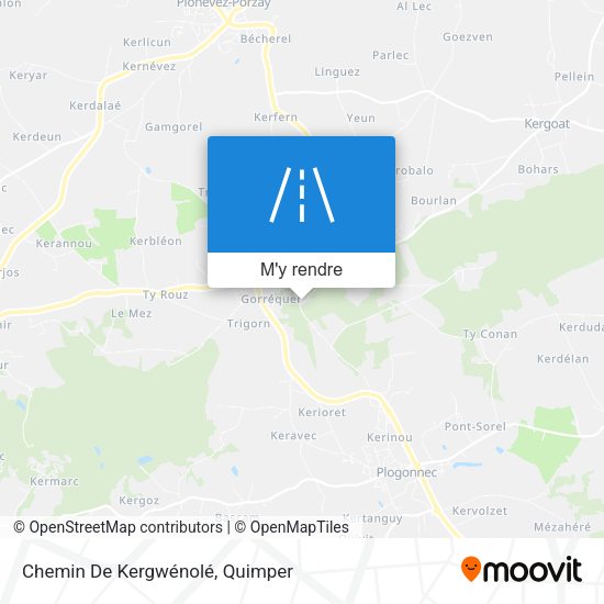 Chemin De Kergwénolé plan