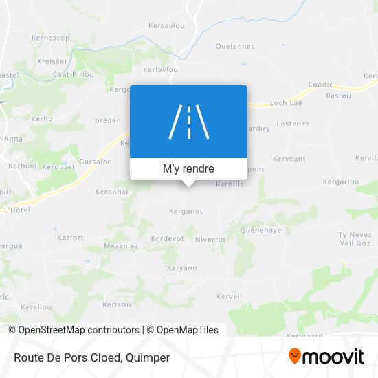 Route De Pors Cloed plan