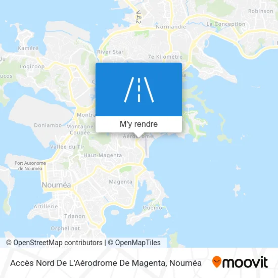 Accès Nord De L'Aérodrome De Magenta plan