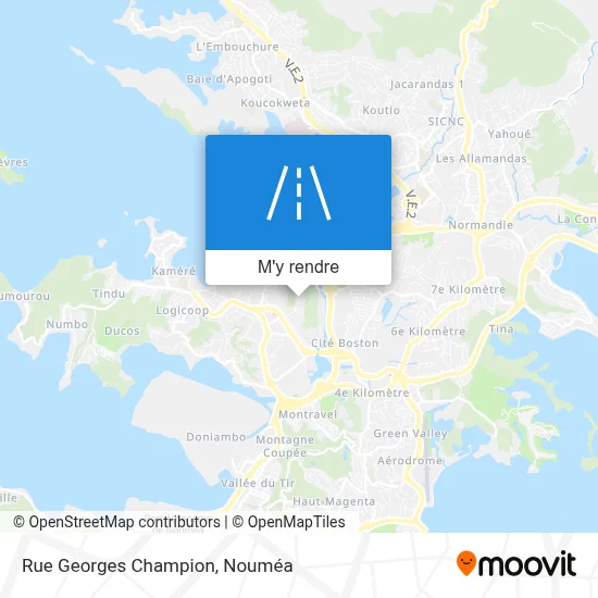 Rue Georges Champion plan