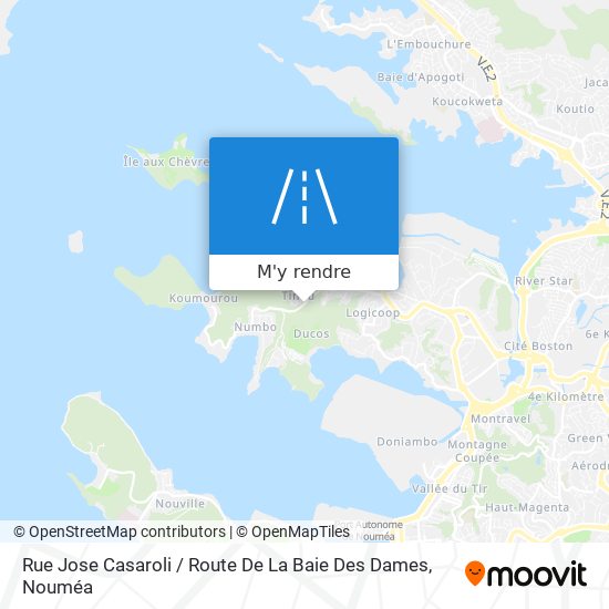 Rue Jose Casaroli / Route De La Baie Des Dames plan
