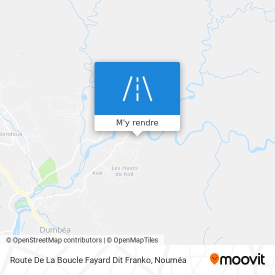 Route De La Boucle Fayard Dit Franko plan