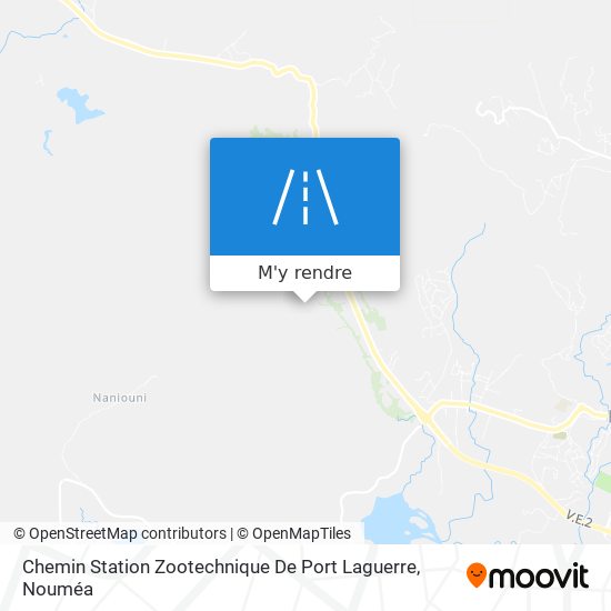 Chemin Station Zootechnique De Port Laguerre plan
