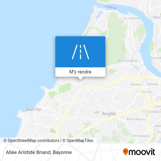 Allée Aristide Briand plan