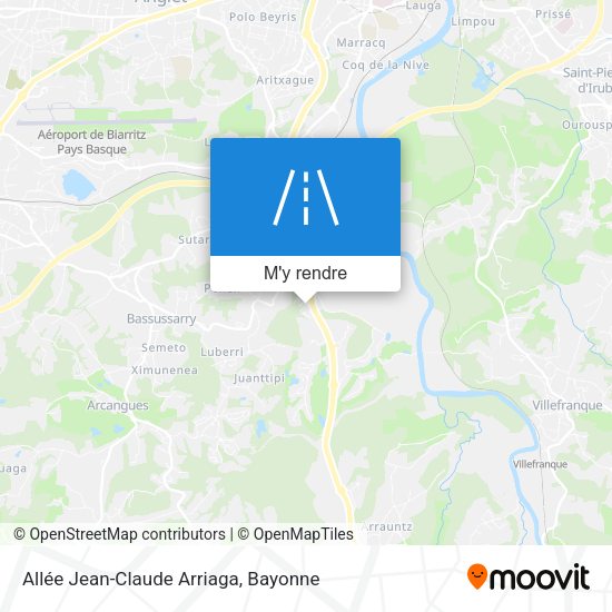 Allée Jean-Claude Arriaga plan