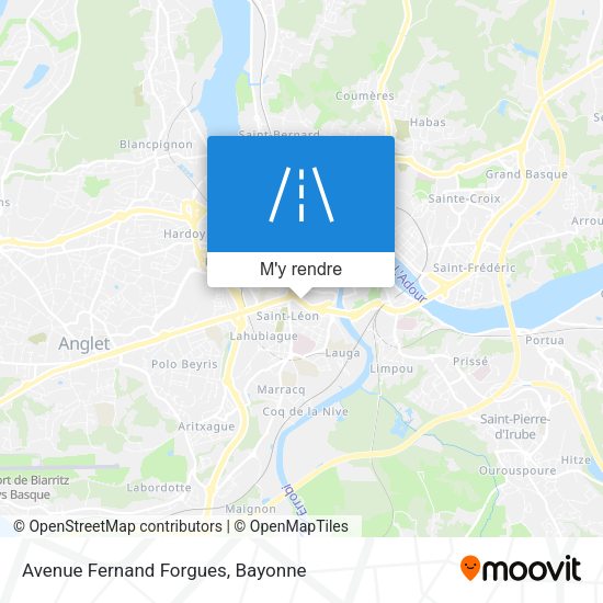 Avenue Fernand Forgues plan