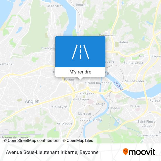 Avenue Sous-Lieutenant Iribarne plan