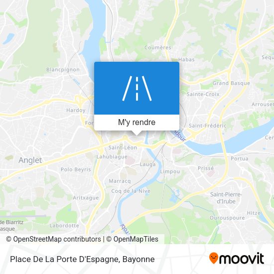 Place De La Porte D'Espagne plan