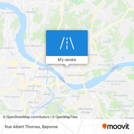 Rue Albert Thomas plan