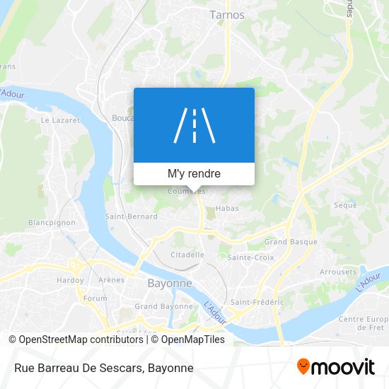 Rue Barreau De Sescars plan