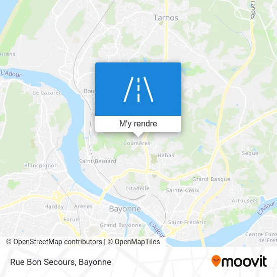 Rue Bon Secours plan