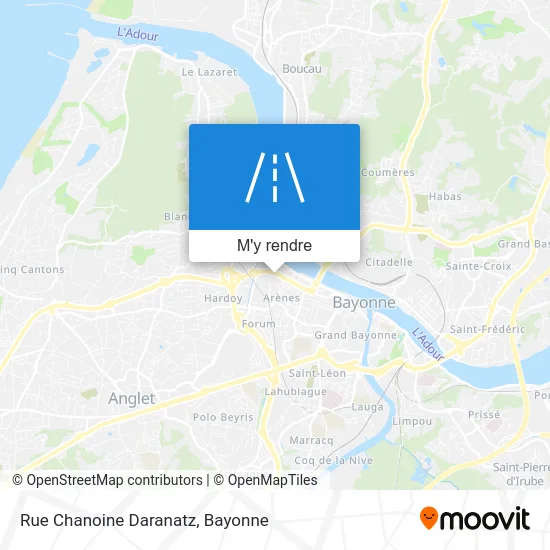 Rue Chanoine Daranatz plan