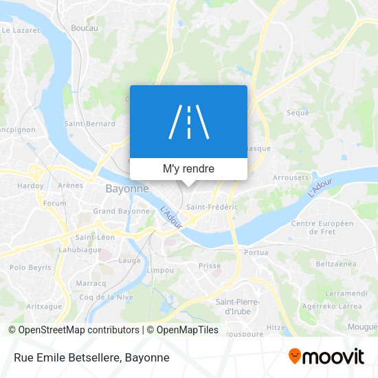 Rue Emile Betsellere plan