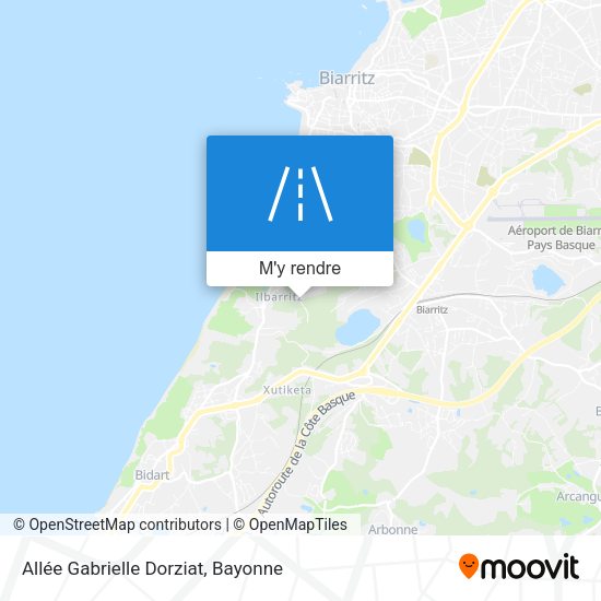 Allée Gabrielle Dorziat plan