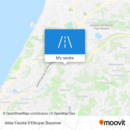 Allée Fauste D'Elhuyar plan