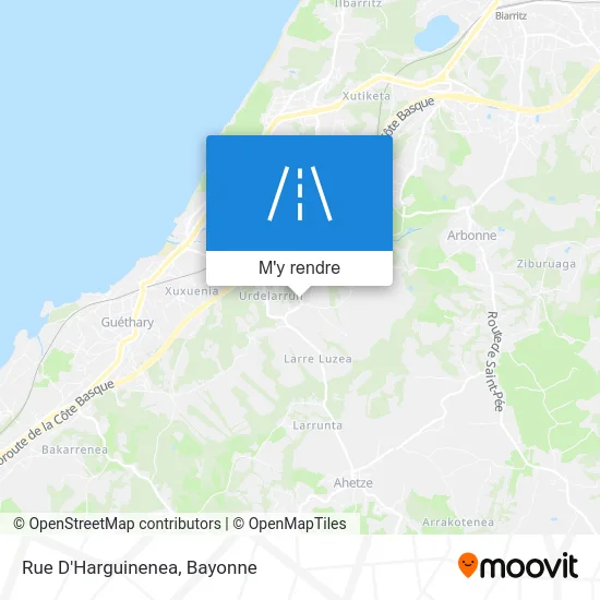 Rue D'Harguinenea plan