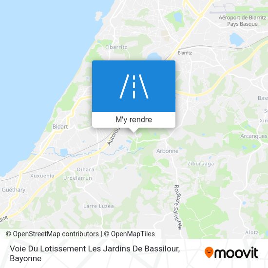 Voie Du Lotissement Les Jardins De Bassilour plan