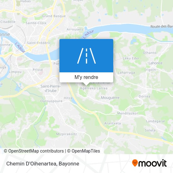 Chemin D'Oihenartea plan